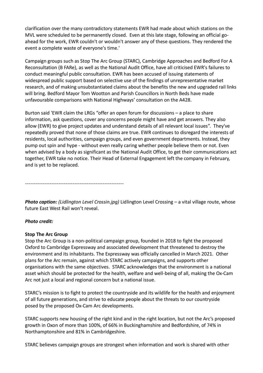 BFARE2's tweet photo. Press release @no_expressway . @eastwestrail refuse to answer questions on Marston vale line https://t.co/psOEF60WpQ