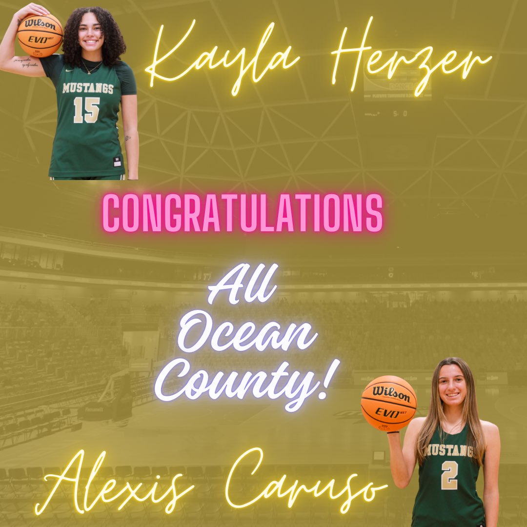 And the Post season honors just keep on coming!! Congratulations <a href="/KaylaHerzer52/">Kayla</a> and <a href="/lexicaruso3/">lexi caruso</a> for being named to the All Ocean County Team! ❤️🐎🏀💪 
#whenonewinsweallwin