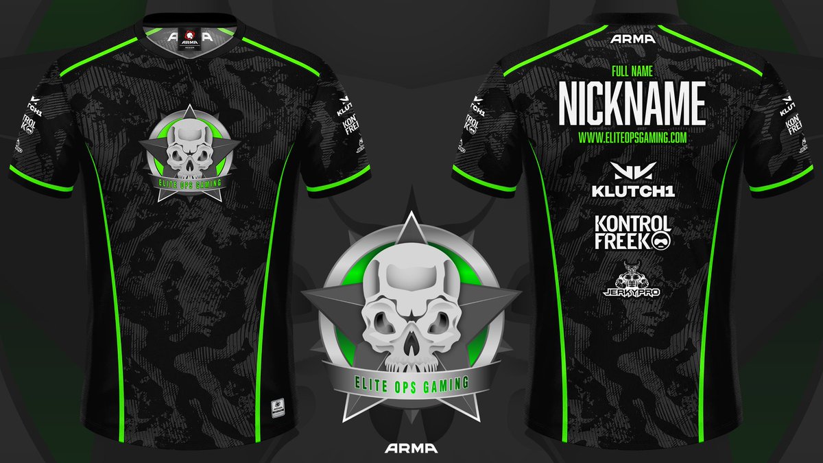 You know you want a jersey with your name on it 😉 Get yours today and join the #EOGclan ! Check em out here: arma.gg/collections/el…