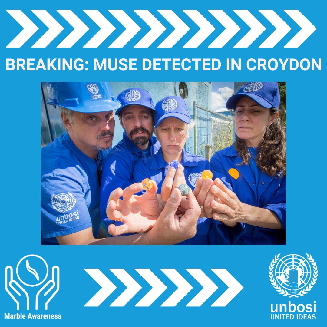 unbosimarbles's tweet photo. Residents of Croydon! We have been notified by our specialist team of marbleologists that there is an increase in the spikes of MUSE on our ert-o-meter readings📈 Keep an eye out for creativity around every corner🔍
#unmarbles #inspiration #culturecroydon https://t.co/v20zU2PvtS