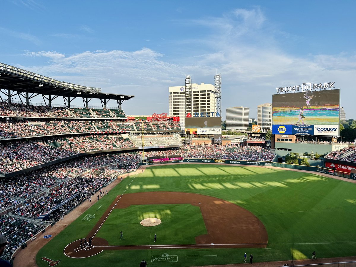 Giving away 2 Braves tickets for Friday, 5/17 in honor of opening day for my favorite sport.

Closest answer wins
- First Brave to hit a HR this season
- Number of Ks for Strider on OD
- Final Score for ATL vs. PHI on OD

View from seats below. Rules in comment section.