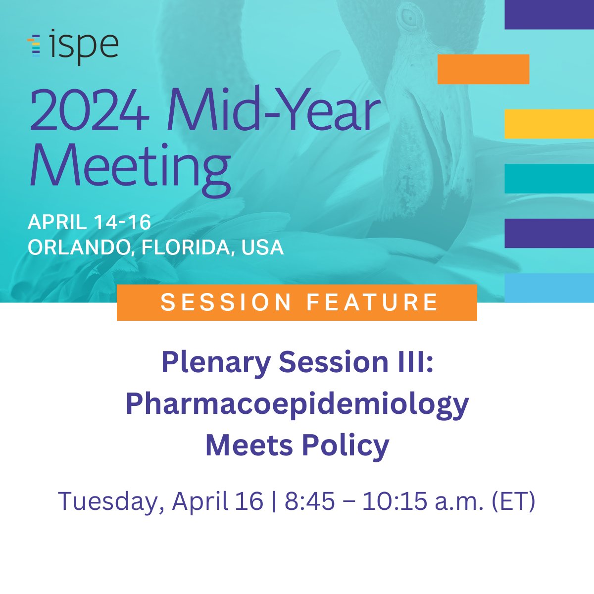 Experience the convergence of #Pharmacoepidemiology & policy during next month's ISPE 2024 Mid-Year Meeting in Orlando. Discover the potential of pharmacoepidemiology research in driving positive change in health care: bit.ly/3URdrph #PharmEpi #EpiTwitter #ISPEMY2024