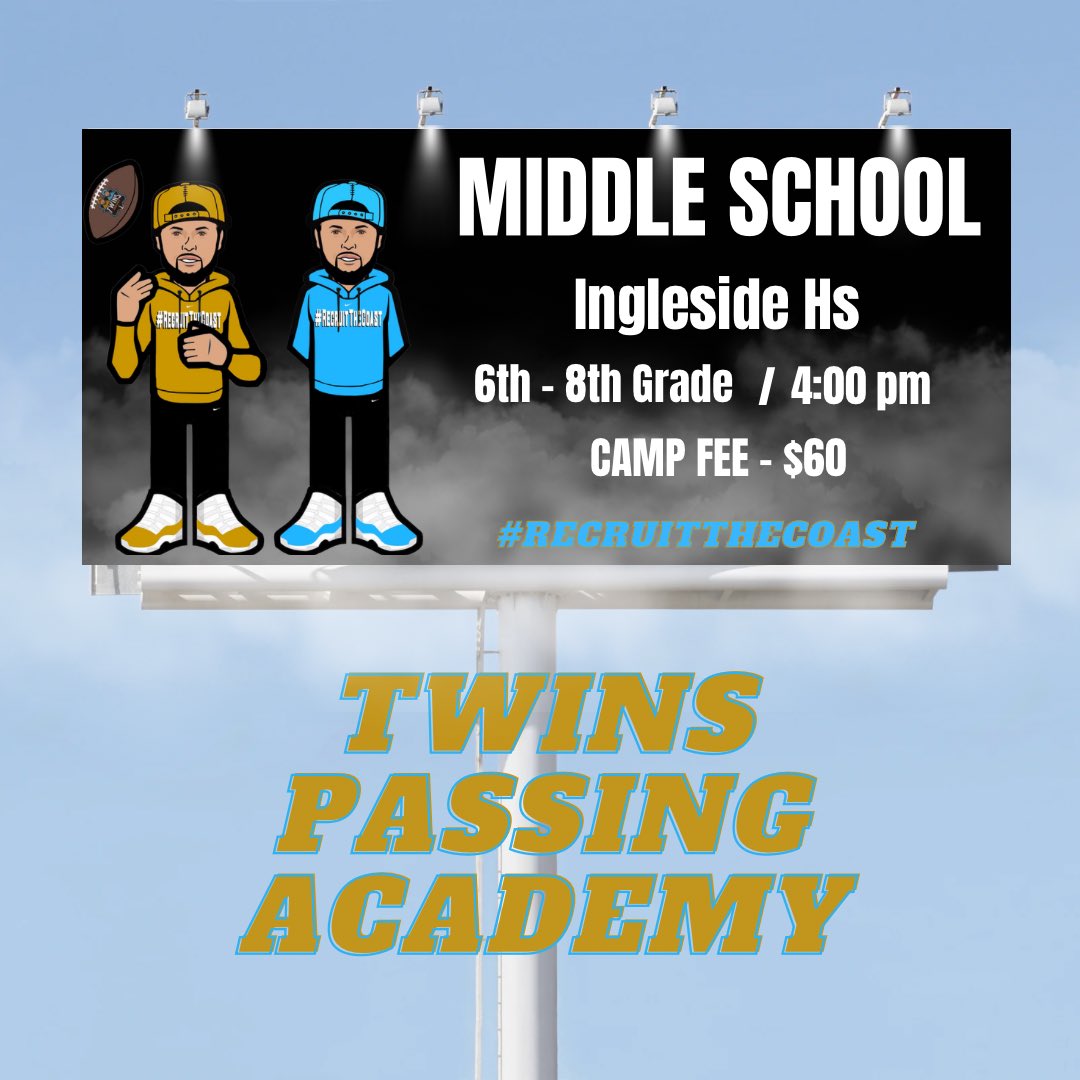 Continuous growth and support from ALL of South Texas has been the reason we get to continue giving back! We’re excited to announce our Middle School camp coming back this year! This year will be the best TWINS CAMPS YET! Sign up link is in the thread.