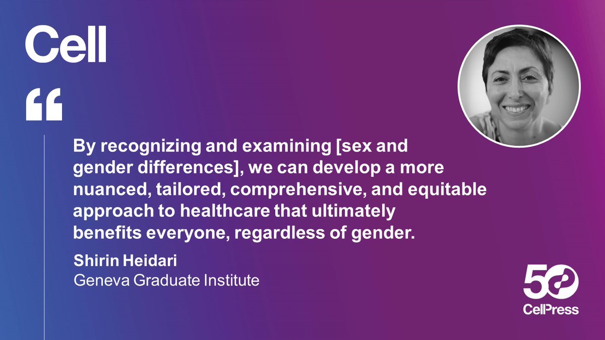 “Why is considering sex- and gender related variables in research important?” In a recent interview, published in the last volume of @CellCellPress, @heidari_s discusses the role of peer-reviewed scientific journals in adopting the #SAGERguidelines. rb.gy/siej62 #WHO