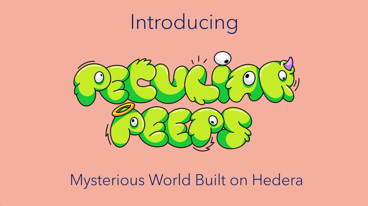 Greetings Hedera ecosystem! 👋 We are excited to introduce our NFT Project called Peculiar Peeps! 🐥 We’ve been building our Web3 Brand, IP & NFT Collection behind the scenes for 6 months! 🔥 We are ready to share more details with the world 👀 Let's dive in!👇 1/8