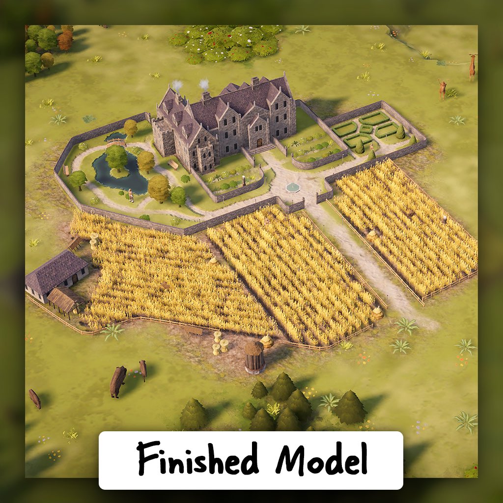 terrascapegame's tweet photo. Ever wonderd what a 3D Artist does? You can see it here with the Manor Farm as an example! 😍

#EarlyAccess #Gaming #IndieGame #IndieGameDev #PuzzleGame #CityBuilder #BitfallStudios #Community #cozygaming #casualgaming #strategicgaming #videogames #gamingcommunity #gamerlife https://t.co/NRryDIAM9K