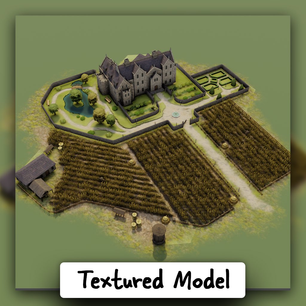 terrascapegame's tweet photo. Ever wonderd what a 3D Artist does? You can see it here with the Manor Farm as an example! 😍

#EarlyAccess #Gaming #IndieGame #IndieGameDev #PuzzleGame #CityBuilder #BitfallStudios #Community #cozygaming #casualgaming #strategicgaming #videogames #gamingcommunity #gamerlife https://t.co/NRryDIAM9K