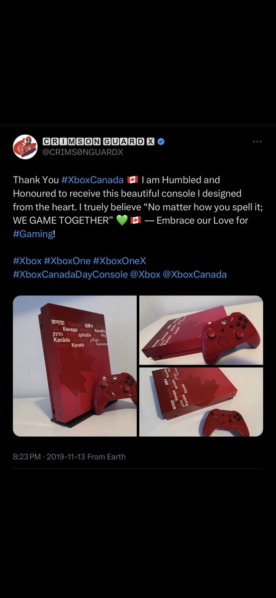 CRIMS0NGUARDX's tweet photo. Yeah I designed this … in 2019‼️
BEFORE BEING ANTI-RACIST WAS TRENDY 😏
(claim I’m a racist by wingnut ‘gamers’ is weak)
#Xbox #XboxCanada #Racism #Racist #Console #gaming #gamingcommunity #Facts & #Truth hurts‼️ https://t.co/Xdw3dZfJXq