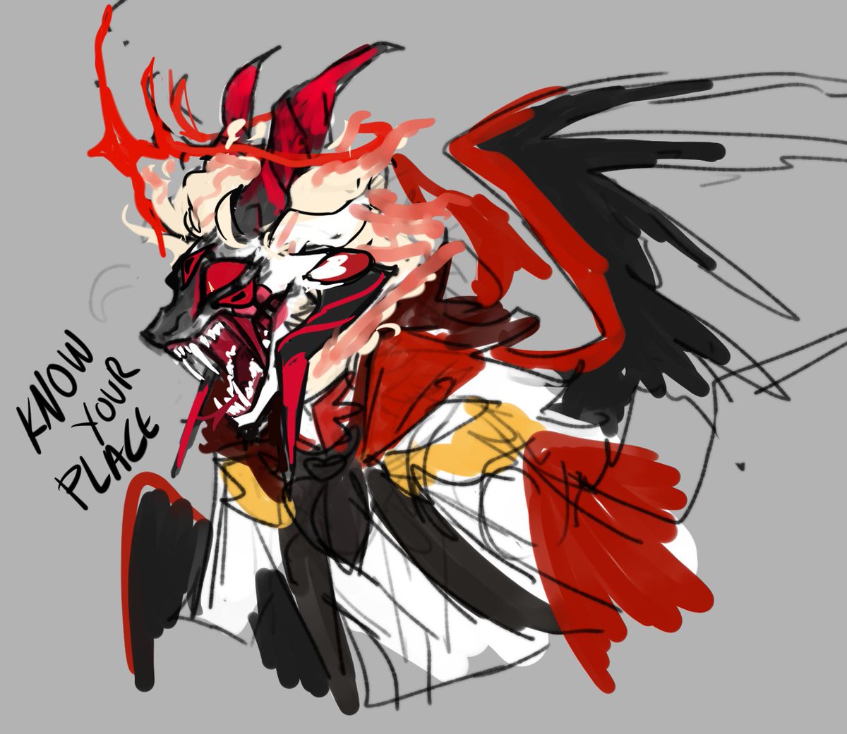 I'm trying to design a demon form for Lucifer.