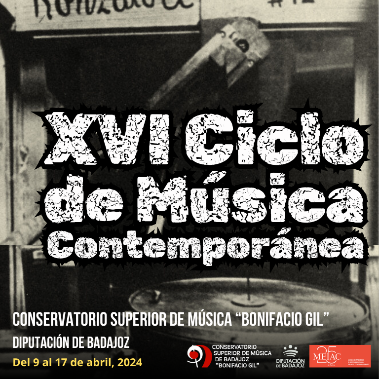 Concierto: LIMC (aula de Lectura e Interpretación de la Música Contemporánea) 📆11 abril a las 18:00 📍Salón noble de la @DipdeBadajoz ➕ℹ️ csmbadajoz.es/?p=7235