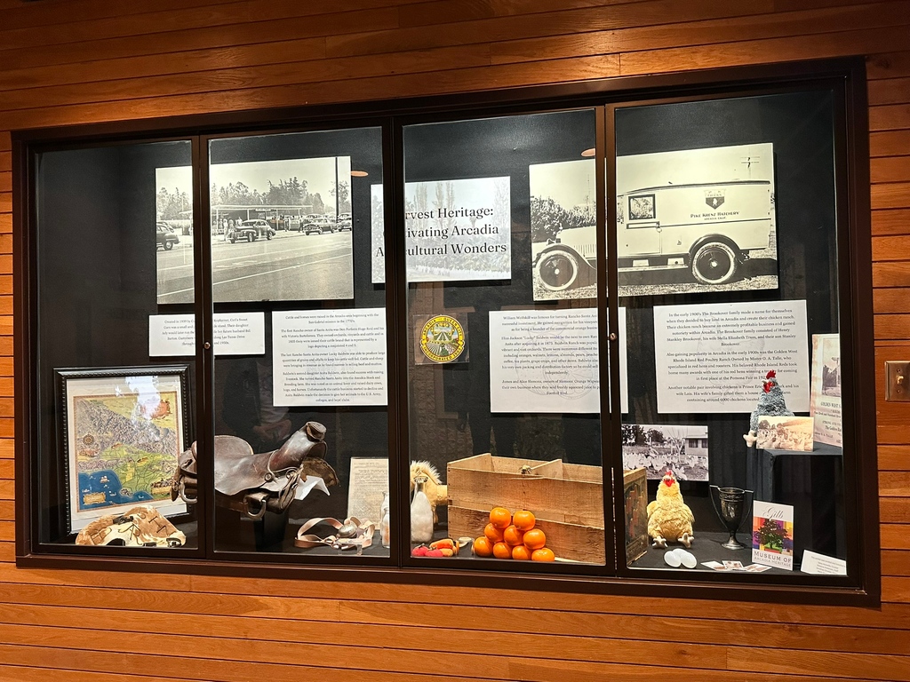 Happy Poultry Day! Visit the newly installed exhibit at Council Chambers in City Hall and learn about the extensive history of Arcadia's agricultural past!