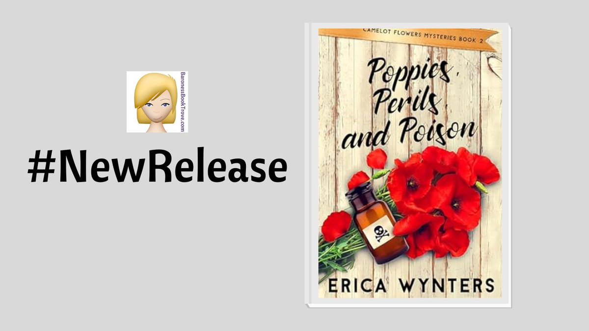 Hello, here’s a new cozy animal mystery called POPPIES, PERILS, AND POISON by @erica_wynters that is available now and it is the 2nd book in the Camelot Flowers Mysteries series!
#cozyanimalmystery #CamelotFlowersMysteries #book #newrelease #booklover #newbooks #bookdragons