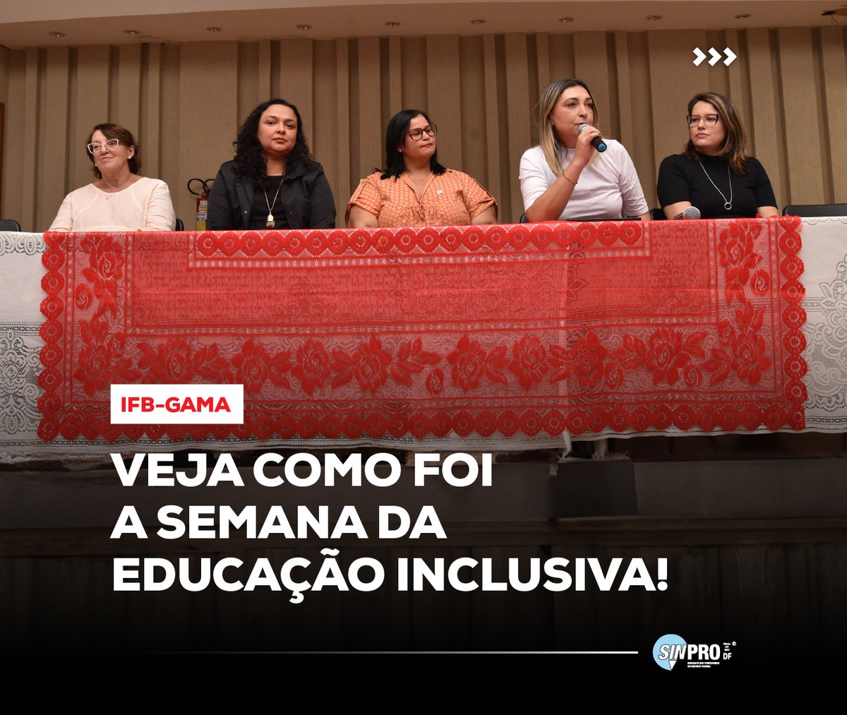 sinprodf's tweet image. O Sinpro apoiou, em março, a Semana de Conscientização da Educação Inclusiva no IFB-Gama, que contou com uma palestra inspiradora da Dra. Enicéia Mendes (UFSCar) sobre trabalho colaborativo para inclusão escolar. #EducaçãoInclusiva #SinproDF #IFBGama