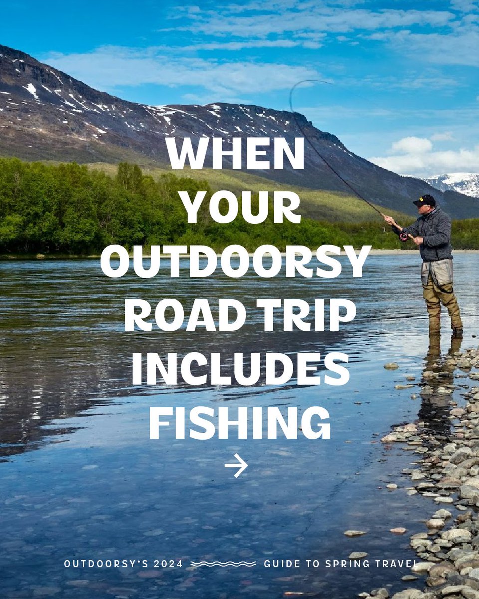 Outdoorsy on X: Adding fishing into a road trip may allow you to