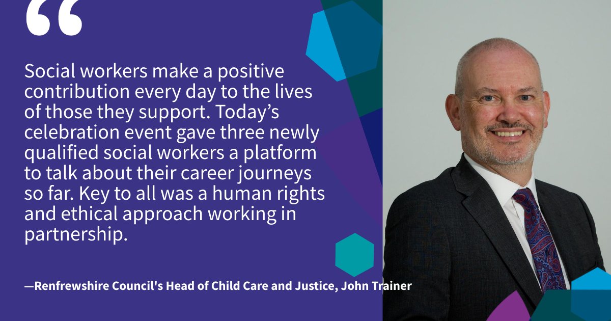 John Trainer, our Head of Child Care and Justice, met three newly qualified social workers embarking on their career with us at a special event to mark #WorldSocialWorkDay #WSWD2024