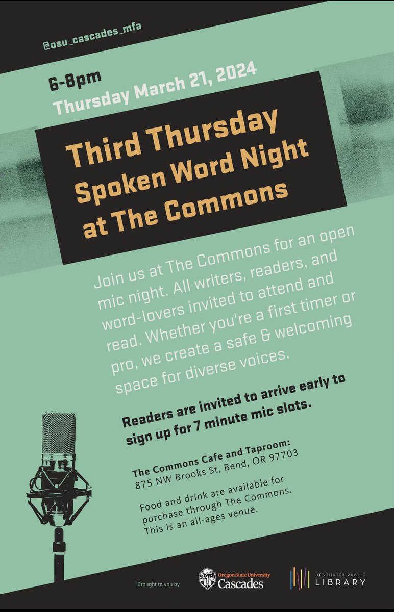 OSU Cascades MFA tweet media