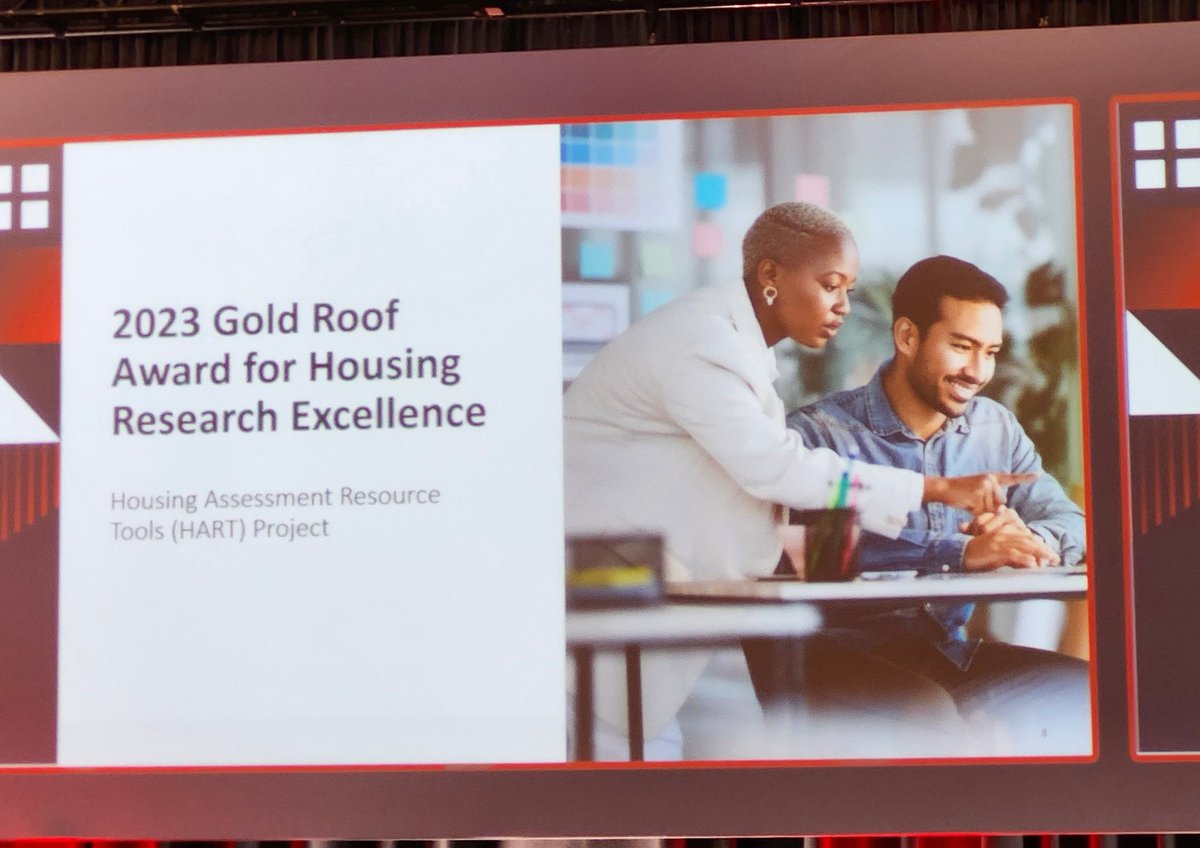 Congratulations to  @ubcHART for winning the @CMHC_ca Gold Roof Award for Housing Research Excellence.
#Housing
#HousingResearch