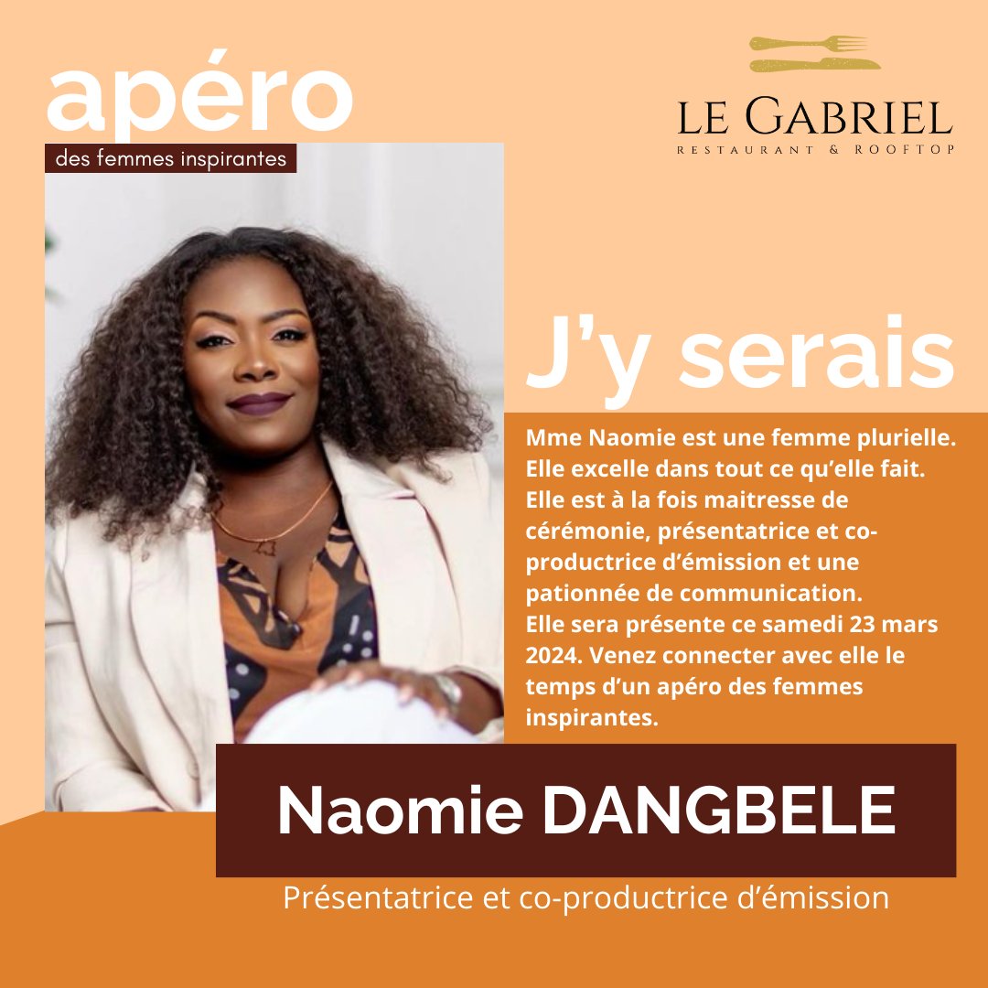 LEGABRIEL_RDC's tweet photo. Le temps d’un apéro non conventionnel, venez connecter avec des femmes de diverses horizons et expérimentez l’impact positif que chacune peut avoir sur l’autre.
Rejoignez-nous à l’apéro des femmes inspirantes au restaurant Le Gabriel le samedi 23 mars 2024 à partir de 18h30. https://t.co/wNLEDGhWwe