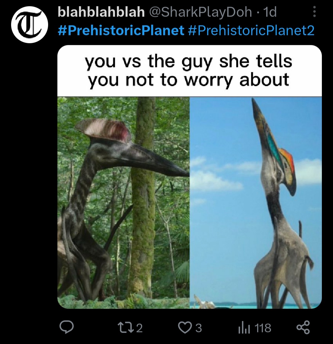 A reminder that those of us who worked on #PrehistoricPlanet saved, or kept screengrabs of, just about every image created as homage :) #dinosaurs #pterosaurs #palaeoart #paleoart #Cretaceous