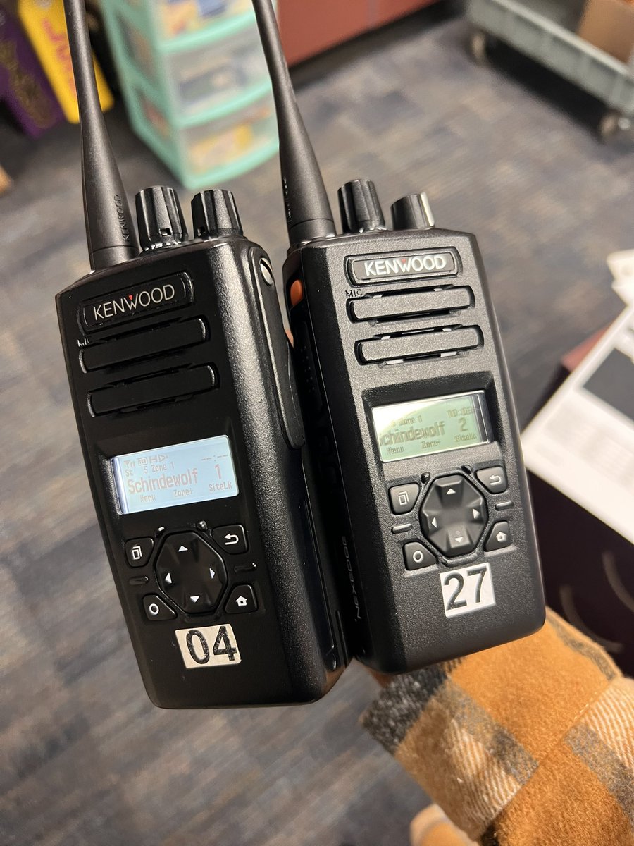 Anyone else carry 2 radios on test days? One to communicate with the admin team and the other to communicate with your testing squad.