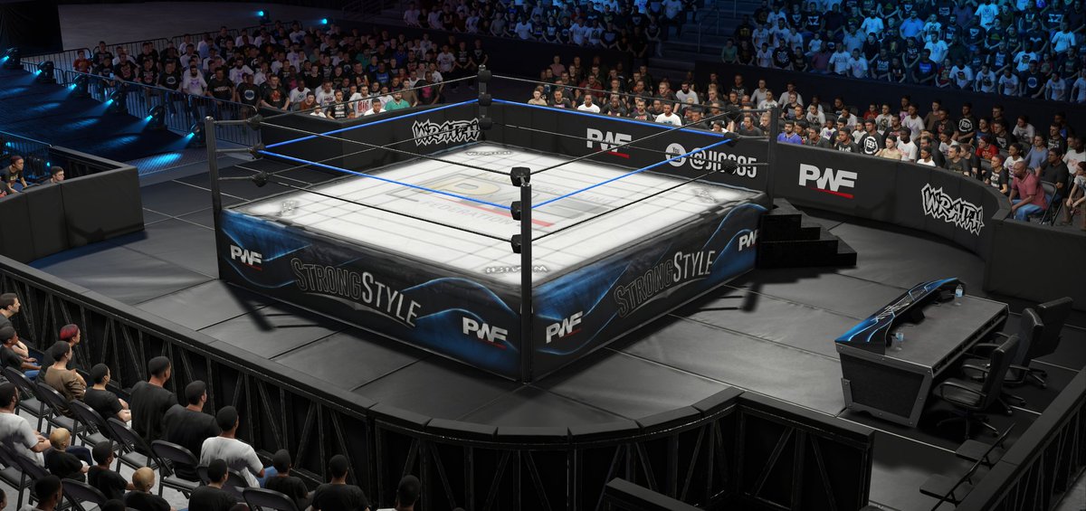 PWF_Efed1's tweet photo. BREAKING NEWS AGAIN!!
PWF StrongStyle Arena Reveal!!
Once again done by the awesome @WMLuckyKarnage
Ready for the StrongStyle action in #WWE2K24
#PWF #PWFStrongStyle #WWE https://t.co/FkfvKpxLQT