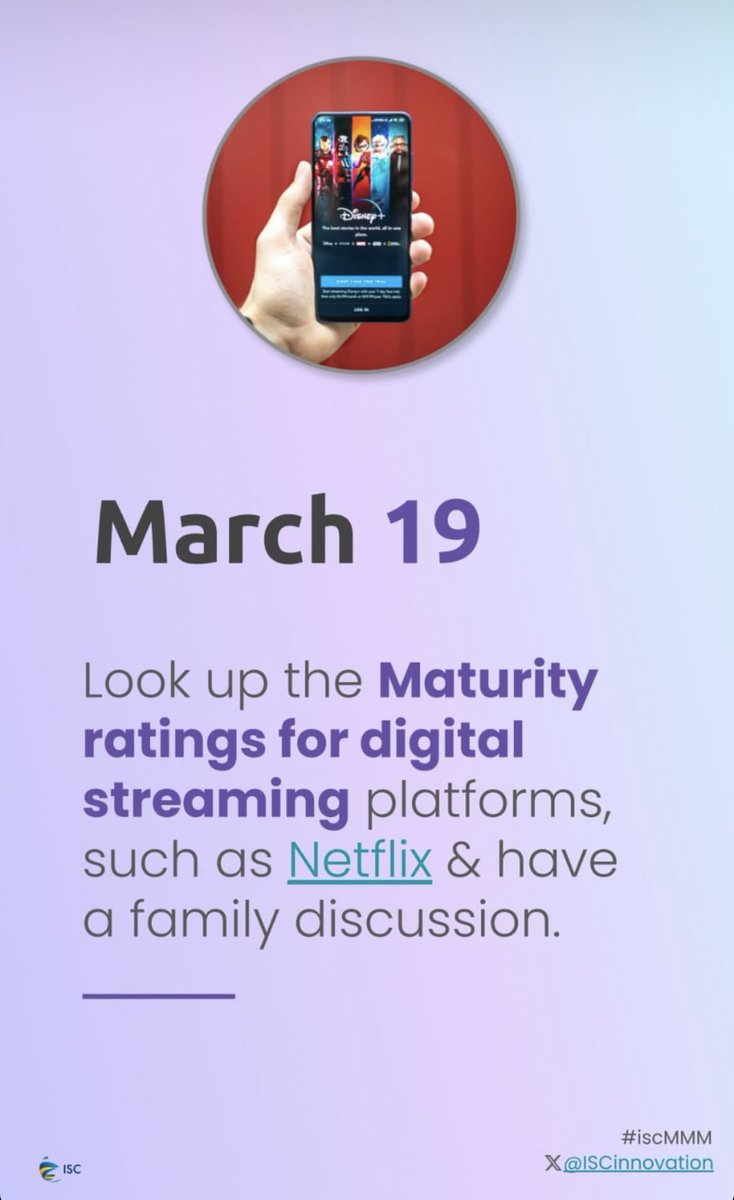 ISCinnovation's tweet image. #iscMMM #March19 March Media Mentor month! @netflix #ParentED