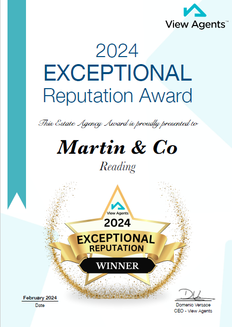 mac_reading's tweet image. Martin &amp;amp; Co Reading are very pleased to have been awarded the 2024 Exceptional Reputation Award🙌A big thank you to our tenants, landlords and everyone involved with us over the past year!