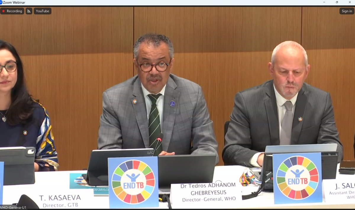 Inspiring opening remarks by @DrTedros 
touched us
- ℍ𝕠𝕟𝕠𝕦𝕣 Health Workers who work for #EndTB
- 𝗧𝗵𝗮𝗻𝗸 Health Workers who work for #EndTB
- C𝐨m𝐦i𝐭 2 Carry on the fight for #EndTB
#YesWeCanEndTB
#WorldTBDay24 
@StopTB @WHO @TerezaKasaeva @paimadhu @TBProof @qure_ai