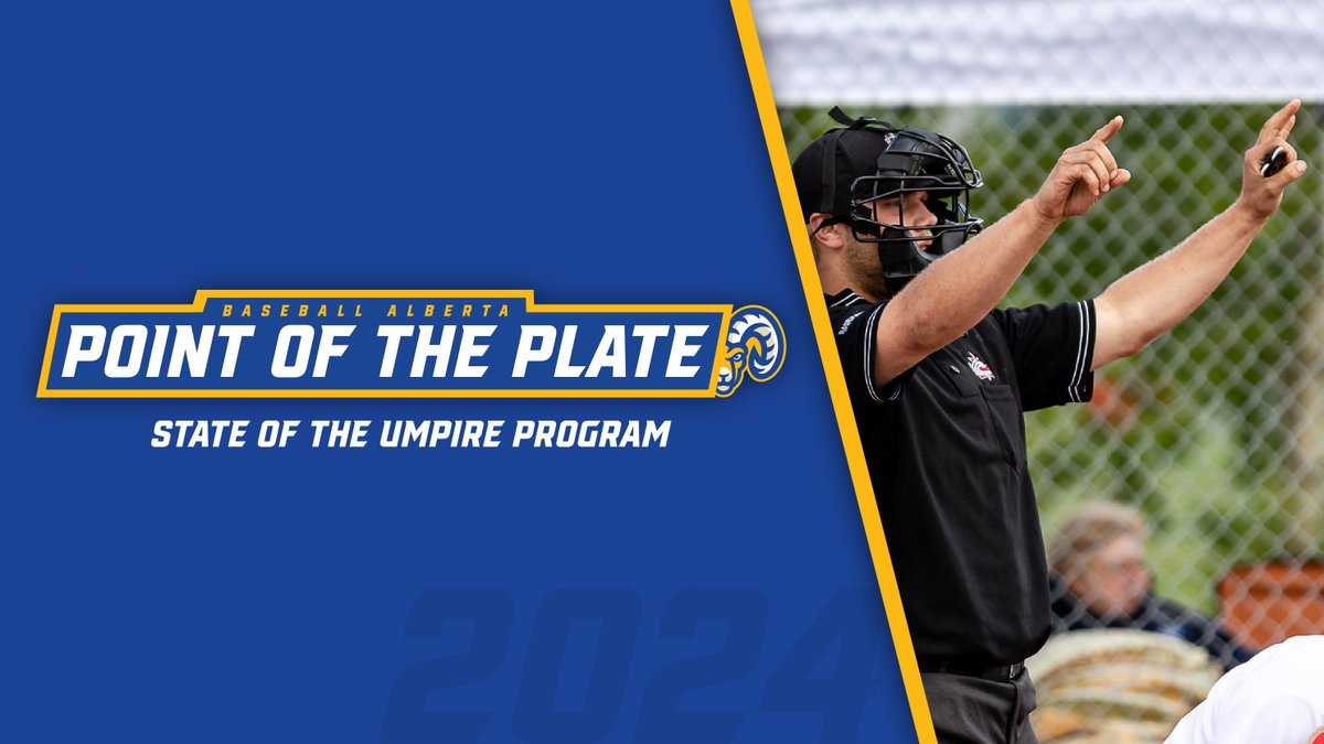 BaseballAlberta's tweet photo. Our first Point of the Plate episode of this year has been released!

State of the Umpire Program with Provincial Supervisor of Umpires, Brandon Strocki.

🎙️: https://t.co/L6U6rhwYcd
📺: https://t.co/2vObPurKVN

#BAUmpires #PointofthePlate https://t.co/0MNBWbmHrT