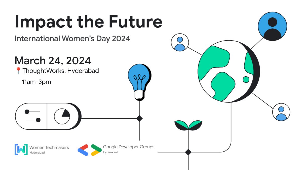 Join us to celebrate #InternationalWomensDay &amp; spotlight #WomenInTech globally!

📅 March 24, 2024 🕚 11 AM - 3 PM 📍 Thoughtworks Hyderabad
Secure your spot today &amp; be empowered! See you there! ✨
#WomenInTech #IWD2024 #ThoughtworksHyderabad #WomenTechmakersHyderabad