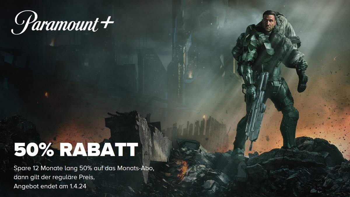 Paramount Plus 12 Monate lang 50 Prozent günstiger streamen: Kurz vor Ostern dürfen sich Paramount+ Neukunden über einen ganz besonderen Streaming-Deal freuen. Denn der Streamer spendiert 12 Monate lang 50% Rabatt auf die Monatsgebühr. Somit ist das… dlvr.it/T4JbMV
