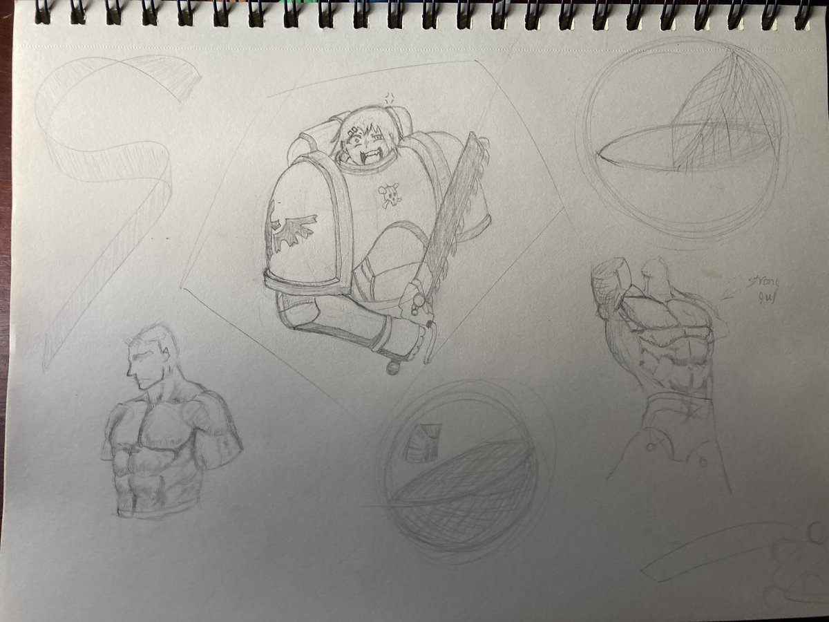 datguyjips's tweet photo. Been a lil bit but here’s space marine Nagatoro and a couple quick torso studies https://t.co/Cr5znXQnq3