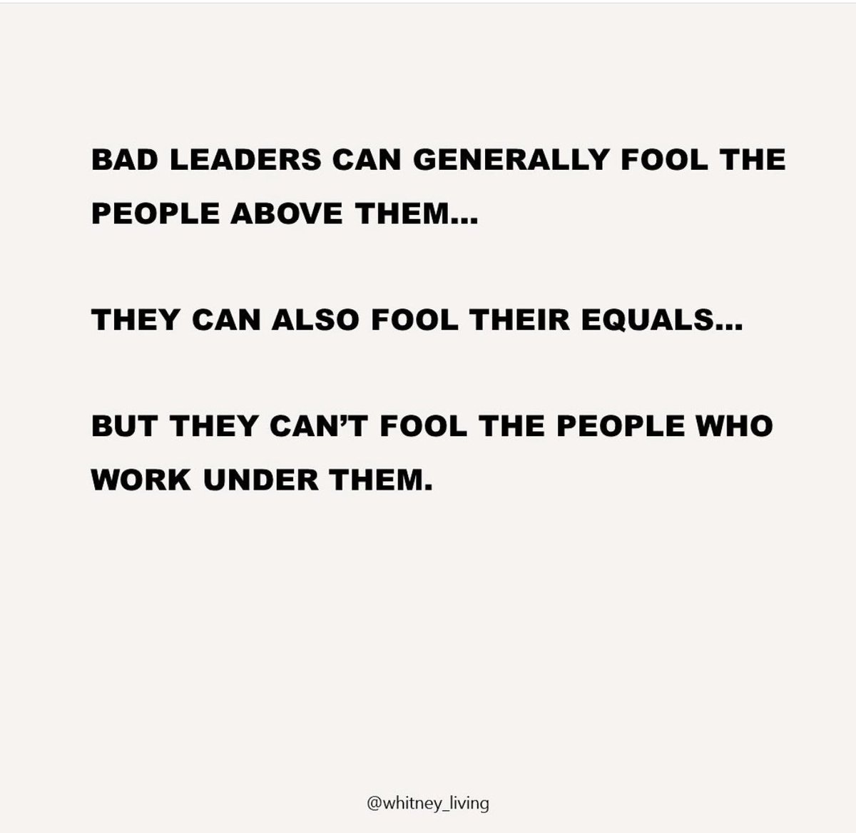 Or leaders cover each other’s backs regardless . This might explain why,in Education,it’s near impossible to have a grievance(informal or formal) successfully upheld against a leader/ manager when the processes for investigation are generally overseen by their equals or leaders.