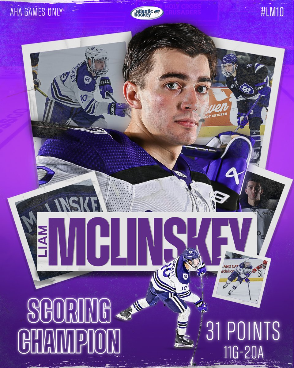 Atlantic Hockey Scoring Champion! #AHA #Awards

📰: shorturl.at/AMS24

<a href="/HCrossMHockey/">Holy Cross M. Hockey</a>