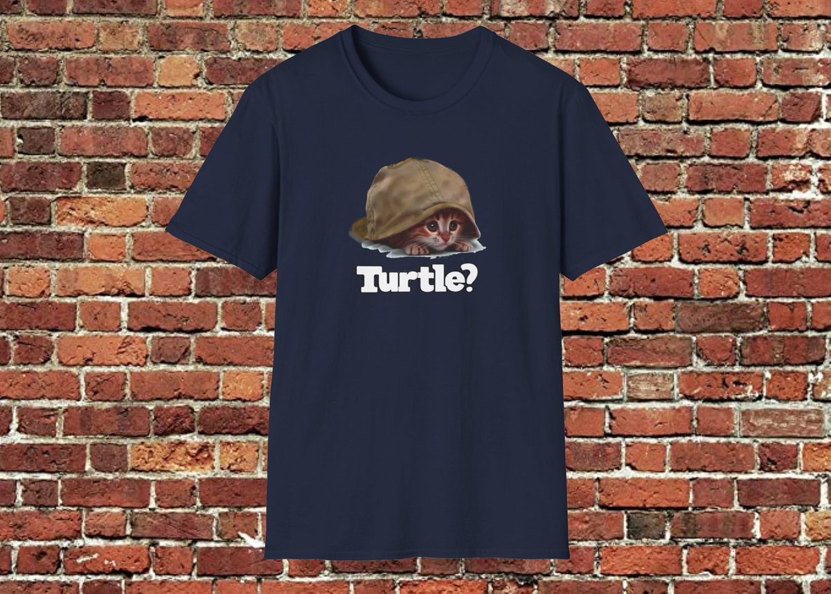 Cat Turtle T-Shirt. Comes in unisex and men's sizes and in 16 t-shirt colors. Can be found at: etsy.com/listing/169921… #cats #cat #cattshirts #funnytshirts