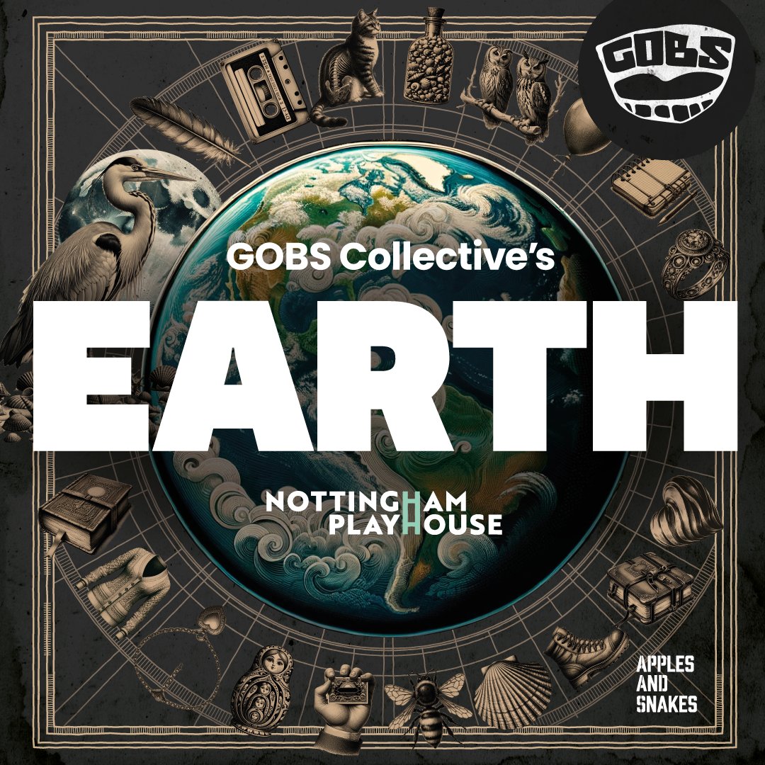 🌎Don't miss EARTH - the brand new GOBS Collective Showcase curated by Nottingham’s finest poets. @GOBScollective As featured by @weoutherefest & @BBCSounds Featuring Amplify Associate Bridie Squires. Sat 30 Mar, 7.45pm Book Now: bit.ly/EARTH-NP