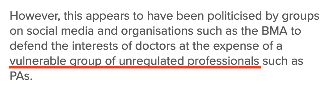 Physician assistants continue to compare themselves to vulnerable minority groups. Practicing medicine is a privilege bestowed upon individuals following a rigorous medical education. Nobody is entitled to practice medicine, and depriving you of this ability is not oppression.