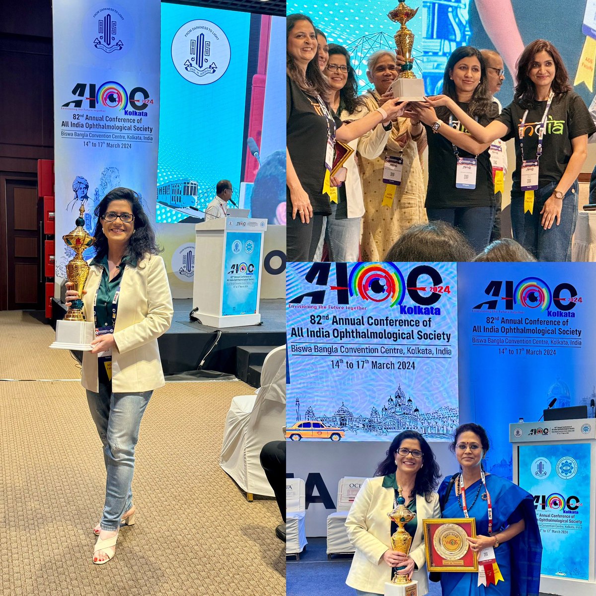 We won the national competitive session of management of complicated cases at WOS-All India Ophthalmic Conference at Kolkata.The session also had a mentor mentee Role Play to be enacted by each state team where our team chose to highlight mental health issues in young medicos