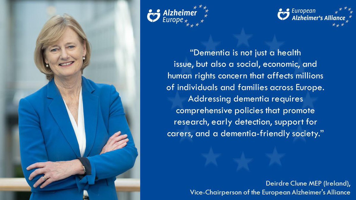 It’s vital that we change perceptions, policy and practices to improve the lives of people affected by dementia. Delighted to have the opportunity to do so by signing @AlzheimerEurope’s European Dementia Pledge today: alzheimer-europe.org/policy/campaig…