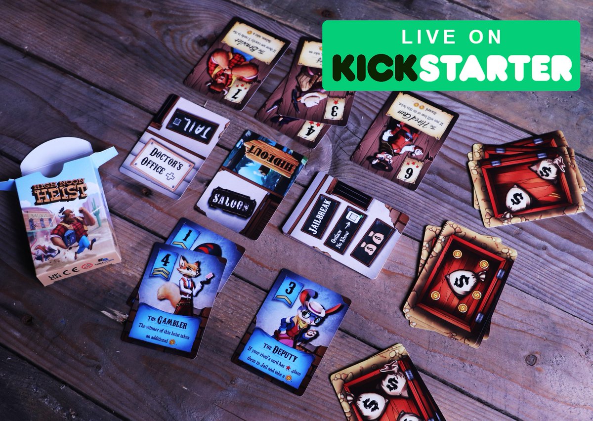High Noon Heist is now live on Kickstarter! Link below to support my little card game😀

kickstarter.com/projects/15823…