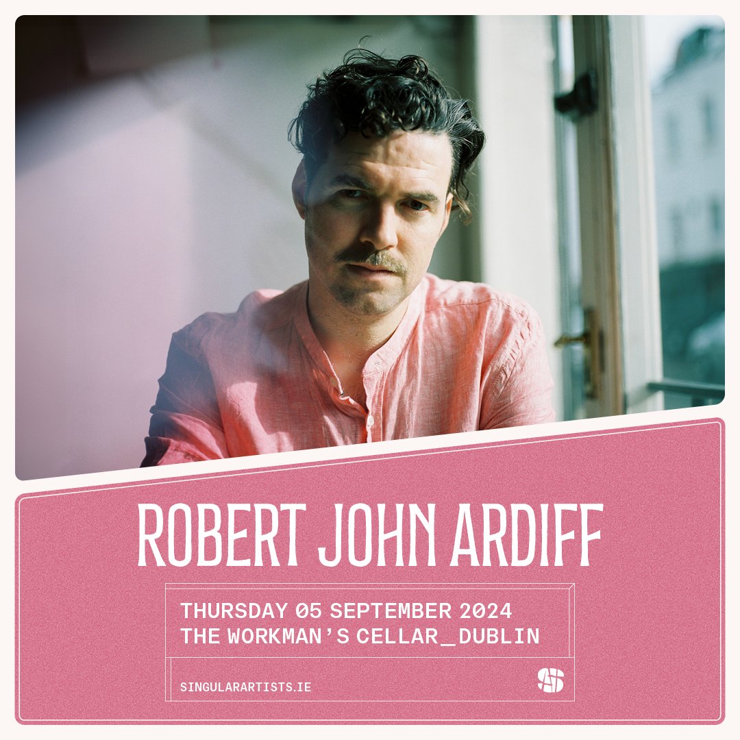 🚨 𝗝𝗨𝗦𝗧 𝗔𝗡𝗡𝗢𝗨𝗡𝗖𝗘𝗗 🚨 Dublin Singer/Songwriter @robertjardiff has just announced a new gig at the @WorkmansDublin, Cellar on Thursday the 5th of September. Tickets on sale Friday at 12pm⏰ 👉 bit.ly/RobertJohnArdi… @singularartists