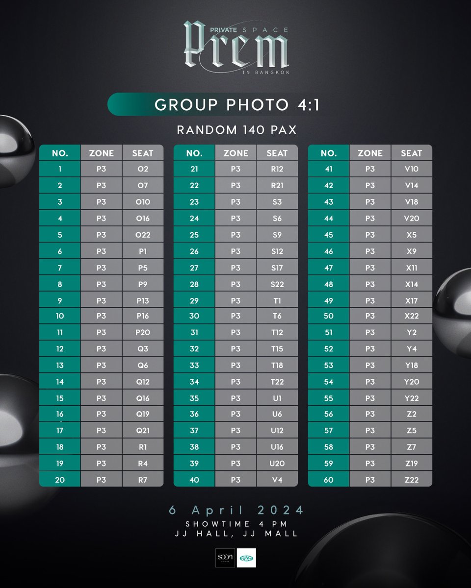 PREM_PVSPACE's tweet image. 📢 ประกาศผู้โชคดีที่ได้รับสิทธิพิเศษแบบสุ่ม งาน PREM PRIVAT ESPACE IN BANGKOK

Announcement of the lucky fans who got random benefits of PREM PRIVAT ESPACE IN BANGKOK

#PREMPRIVATESPACEinBKK
#PREM_SPACE