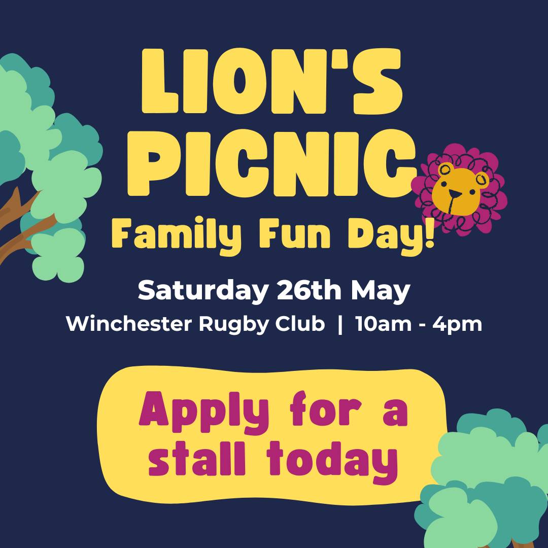 Do you have a craft business? We're hosting our Lion’s Picnic Family Fun Day and we're looking for stallholders! 📆 26 May 📍 Winchester Rugby Club ⏰10am-4pm Come and join us for a fun filled bank holiday! Find out more and apply for a stall here: ow.ly/G3S550QWmPI