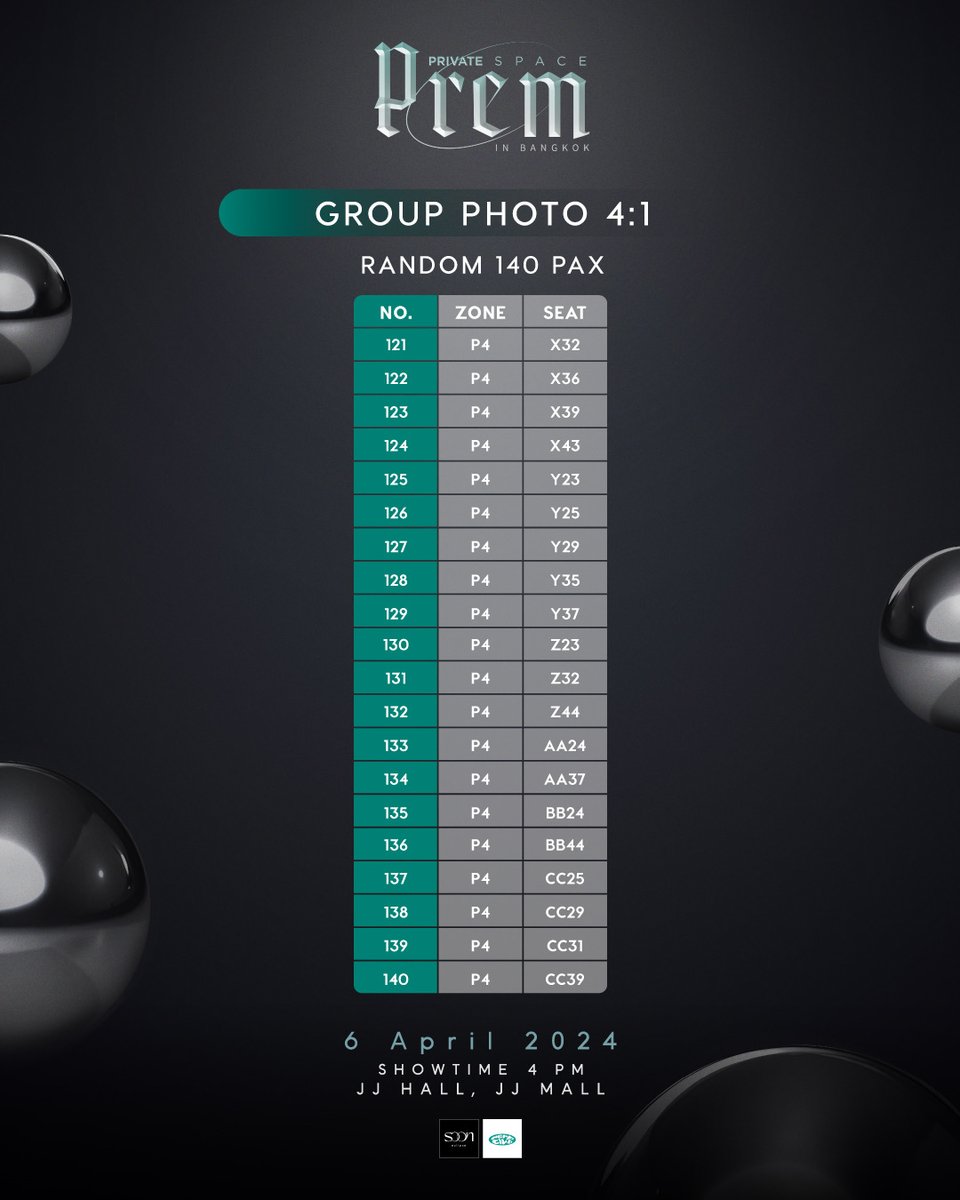 PREM_PVSPACE's tweet image. 📢 ประกาศผู้โชคดีที่ได้รับสิทธิพิเศษแบบสุ่ม งาน PREM PRIVAT ESPACE IN BANGKOK

Announcement of the lucky fans who got random benefits of PREM PRIVAT ESPACE IN BANGKOK

#PREMPRIVATESPACEinBKK
#PREM_SPACE