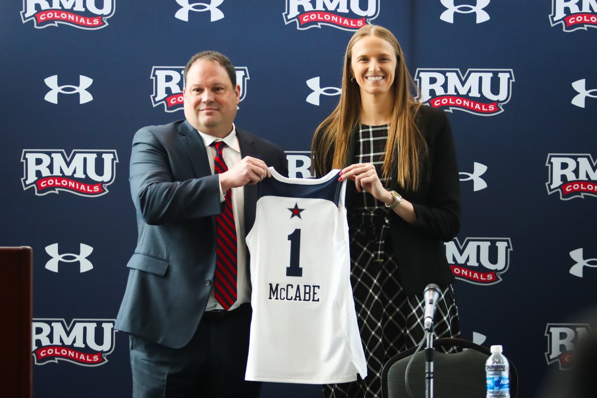 Please join us in welcoming Chandler McCabe, the 7th Head Coach in RMU Women's Basketball program history! @RMUWBasketball | @CoachMcCabe03