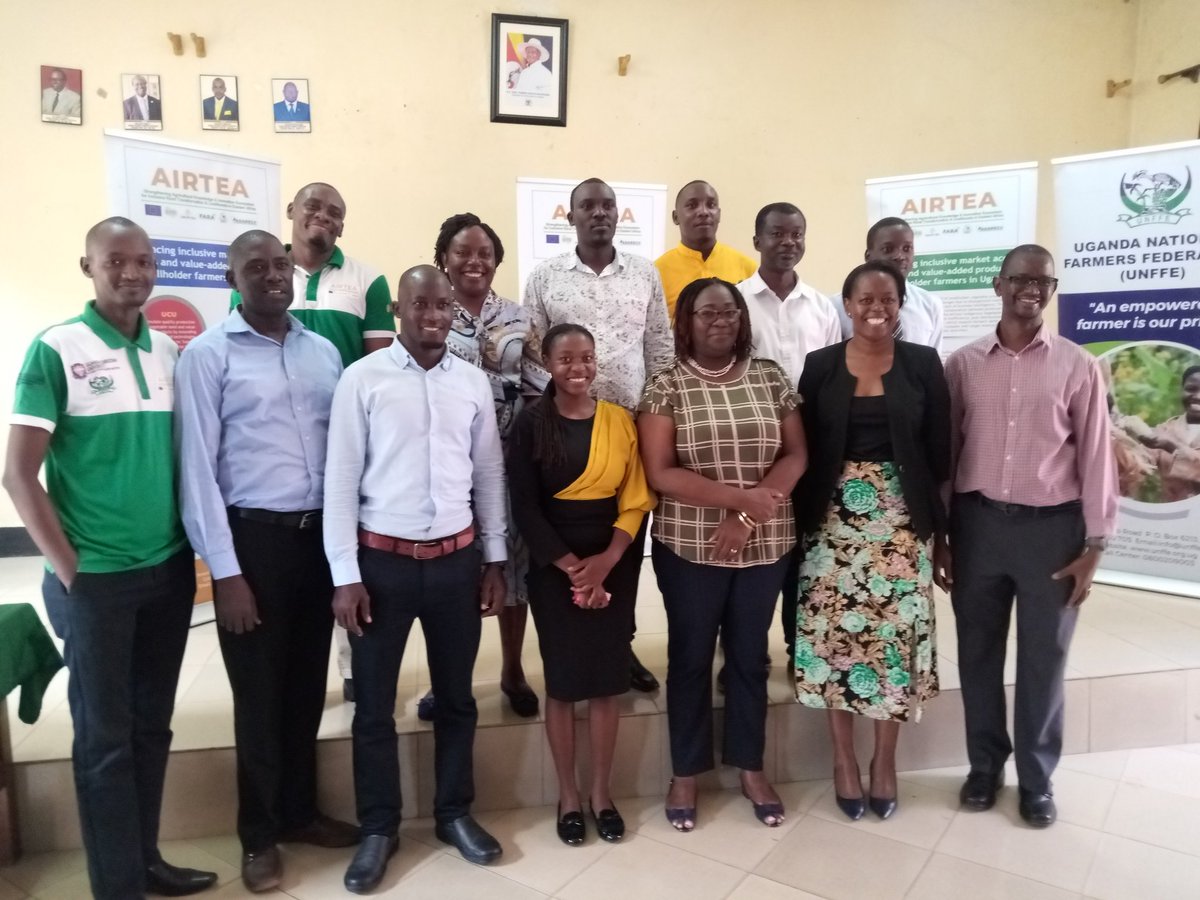 Great discussion today at the Monitoring & Evaluation Session with officials from @FARAinfo, @ASARECA, & @EAFFinfo, reviewing progress under the #AIRTEA project. This project enhances market access of the African indigenous vegetables by youth & women Farmers in East & C'tral Ug.