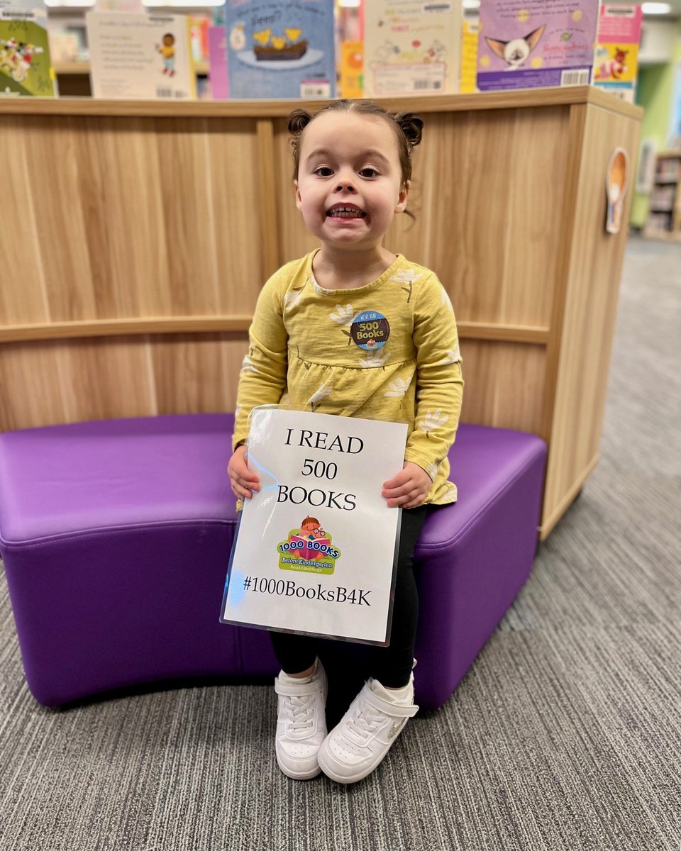 Ryleigh's halfway there! She has read 500 out of 1000 Books Before Kindergarten! Cheers to you, Ryleigh!
#1000booksbeforekindergarten #1000BooksB4K #cclnj