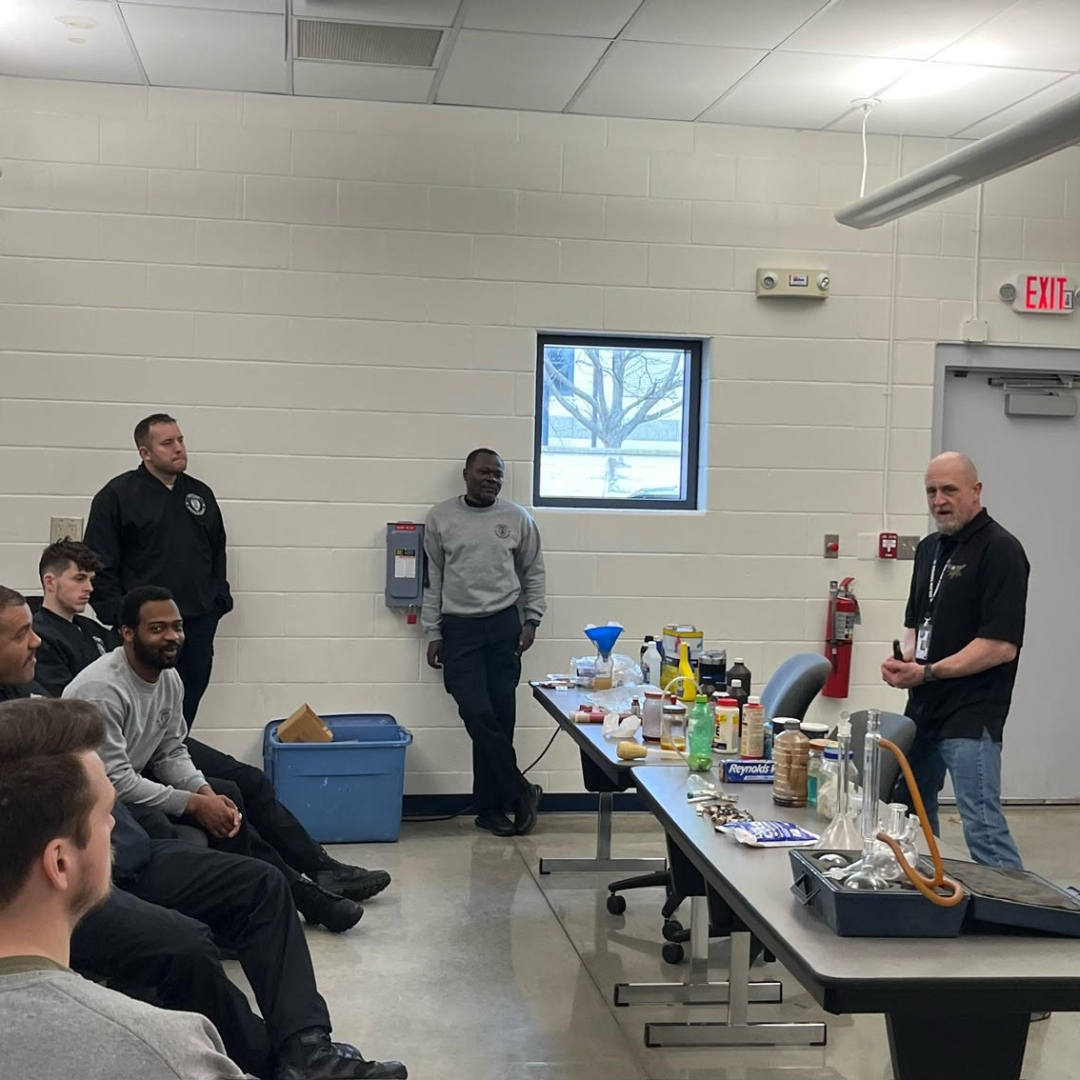 Lieutenant Lee Hawks, a 28-year veteran of the Fairfield Co. Sheriff’s Office and BPOT instructor, is teaching our drug abuse class, while educating cadets on the dangerous drug types available today. Thank you, Lt. Hawks! 🌟 🚔 #YourFutureOurFocus