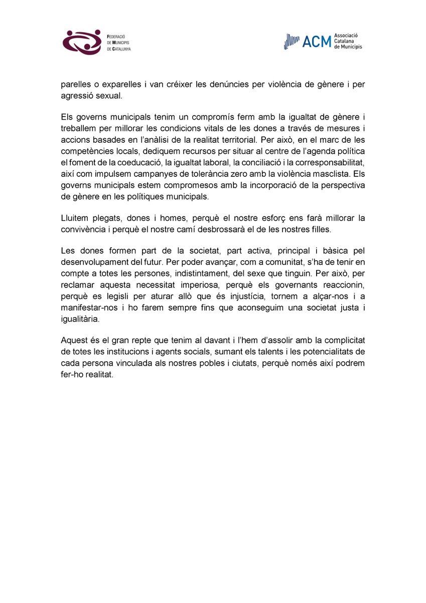 pscribesroquete's tweet image. ➡️ Comencem el ple amb una lectura conjunta del Manifest del Dia Internacional de les Dones de les entitats municipalistes, signat per l&apos;Ajuntament de Sant Pere de Ribes.

#PleSPRibes