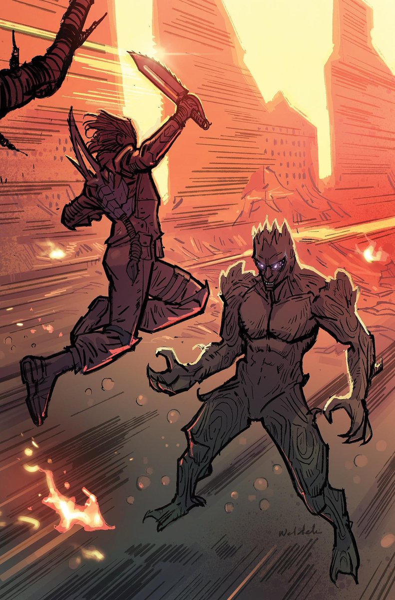 BrettWeldele's tweet photo. Super excited my cover for PLAGUE SEEKER #1 is now available! It was a blast working on this for @MoistCr1TiKaL ‘s post apocalyptic comic. https://t.co/7dO9x8R6wK